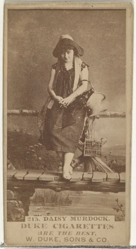 Card Number 215, Daisy Murdoch, from the Actors and Actresses series (N145-7) issued by Duke Sons & Co. to promote Duke Cigarettes by W. Duke, Sons & Co., photograph, 1880-1889