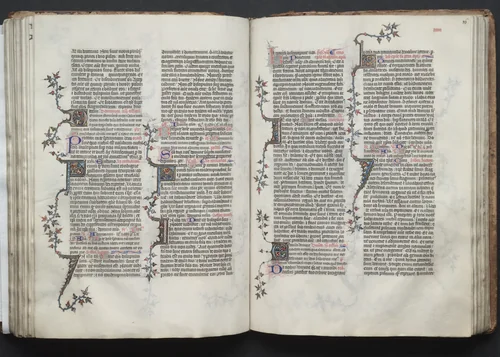 The Gotha Missal: Fol. 86r, Text by Master of the Boqueteaux, book, 1370-1380
