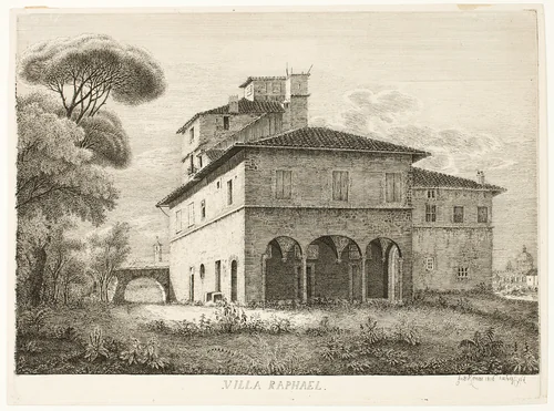 Villa Raphael, Rome by Ludwig Emil Grimm, print, 1816