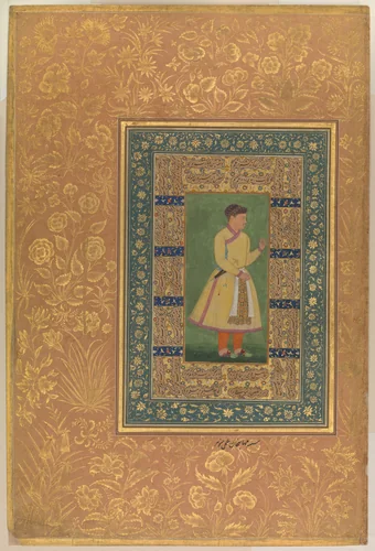 "Portrait of Zamana Beg, Mahabat Khan", Folio from the Shah Jahan Album by Manohar, manuscript, 1505-1635