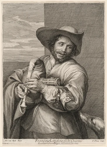 François Langlois by Jean Pesne
Sir Anthony van Dyck, print, 1645