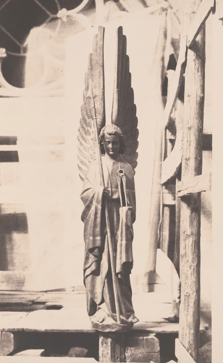 Angel, Sainte-Chapelle by Auguste Mestral, photograph, 1853-1854