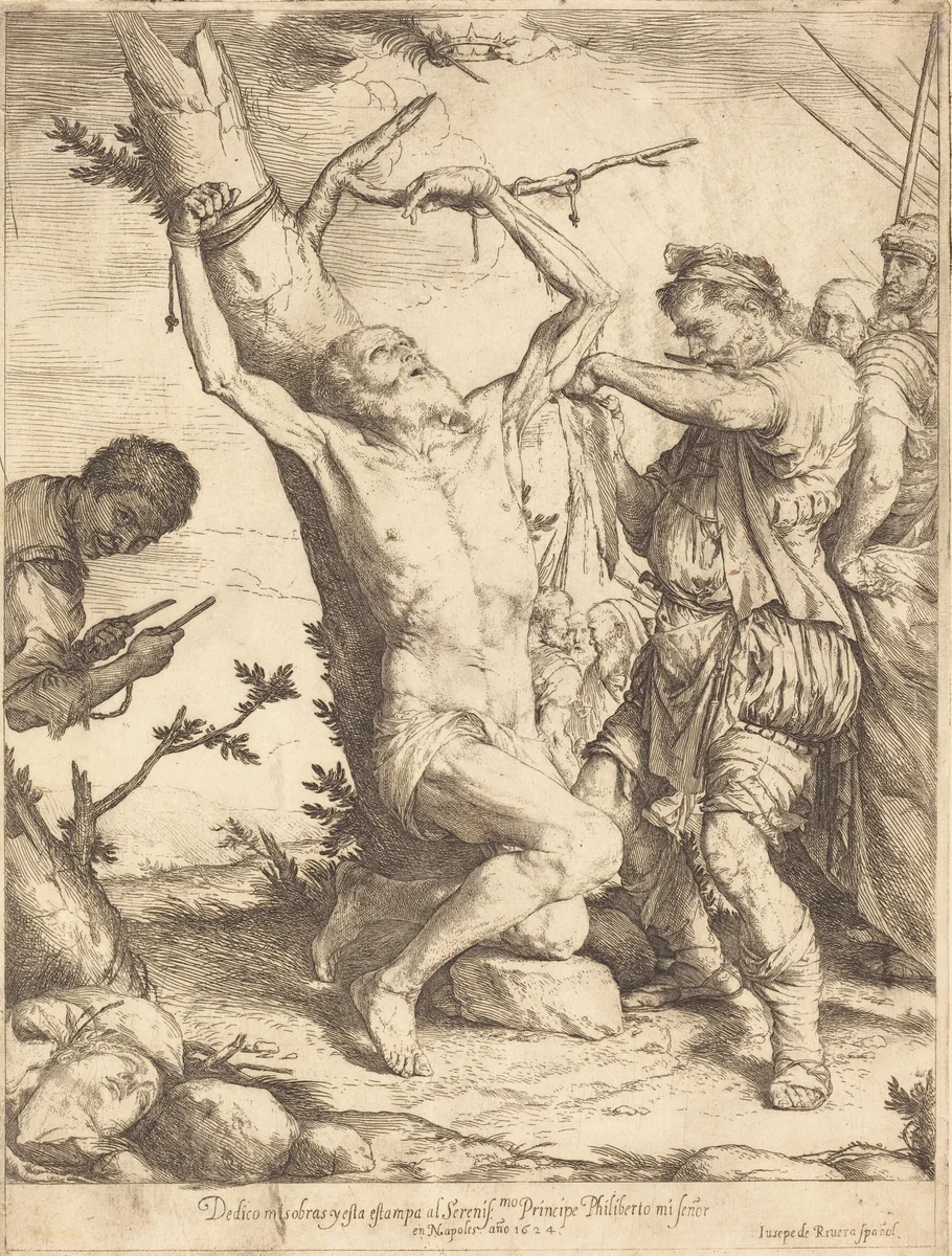 The Martyrdom of Saint Bartholomew by Jusepe de Ribera, print, 1624