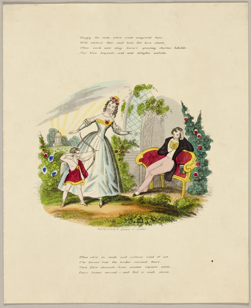 Happy the State (valentine) by Unknown Artist, other, 1837-1847
