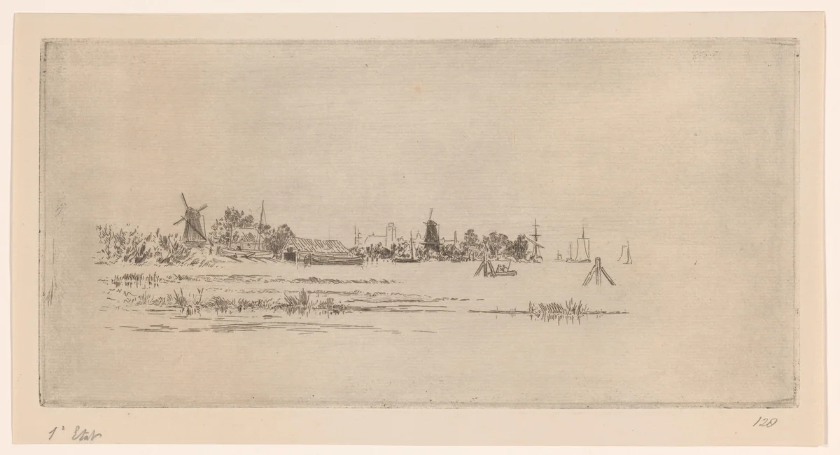 Gezicht op Dordrecht by Carel Nicolaas Storm van 's-Gravesande, print, 1851-1910