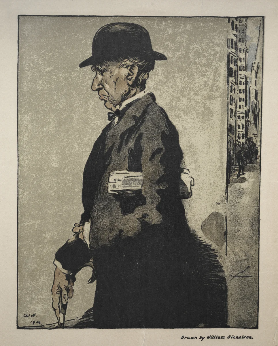 Russell Sage by William Nicholson, print, 1900