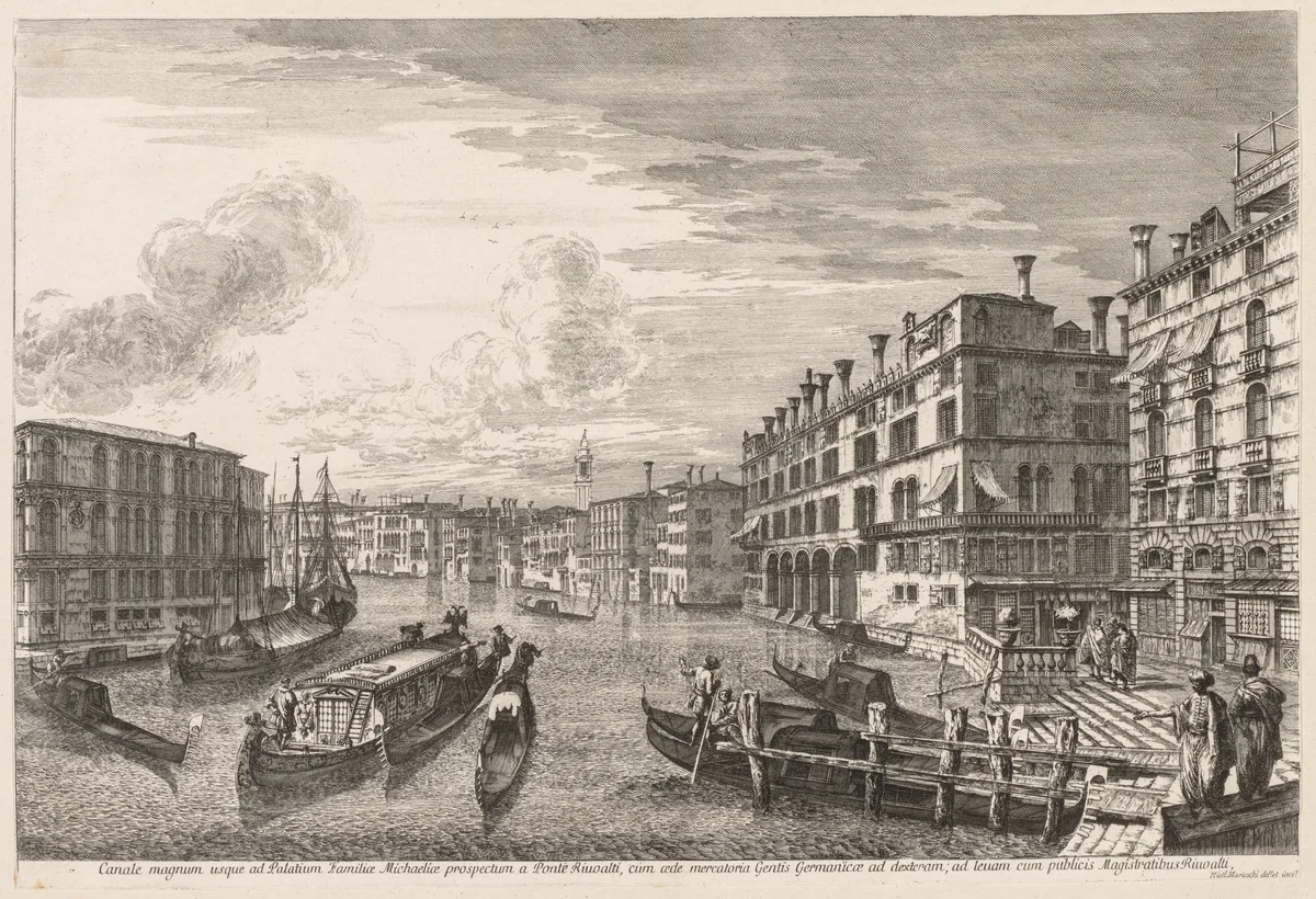 Views of Venice: Grand Canal by Michele Marieschi, print, 1741