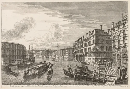 Views of Venice: Grand Canal by Michele Marieschi, print, 1741