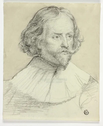 Quintijn Simons by Anthony van Dyck, drawing, 1740-1860