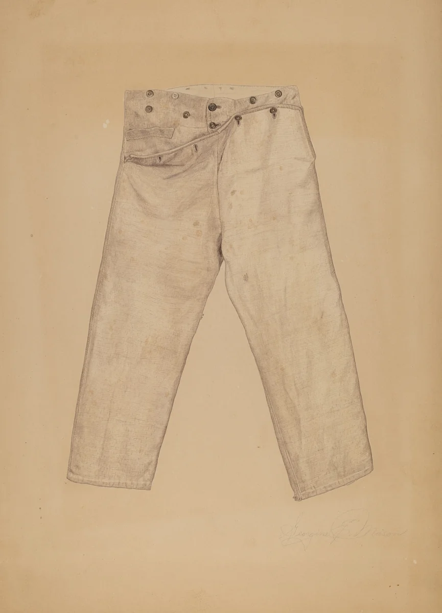 Homespun Breeches by Georgine E. Mason, index of american design, 1935-1942