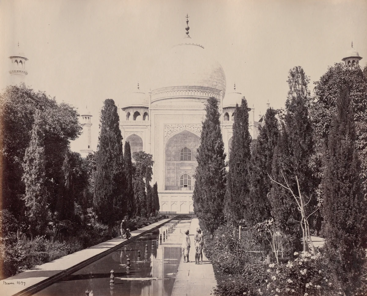 The Taj by Samuel Bourne, photograph, 1860-1869