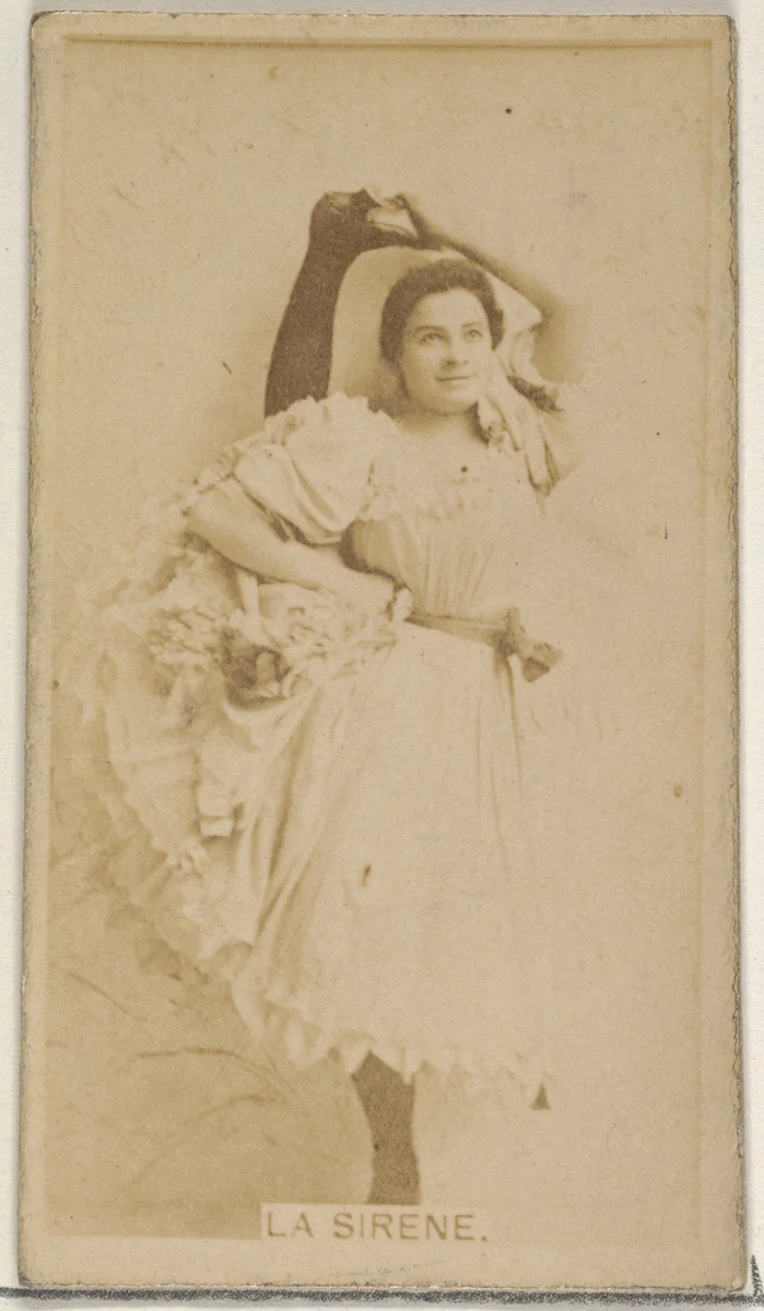 La Sirene, from the Actors and Actresses series (N45, Type 8) for Virginia Brights Cigarettes by Allen & Ginter, photograph, 1885-1891
