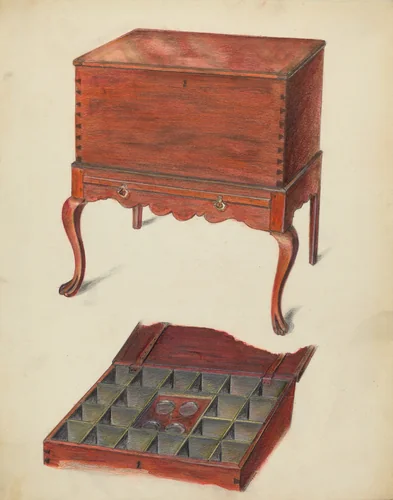 Cellaret by Carl Weiss, index of american design, 1953