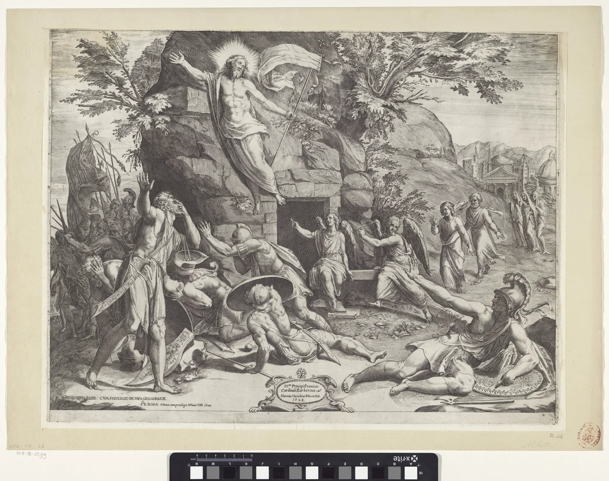 Opstanding van Christus by Unknown, print, 1563-1615
