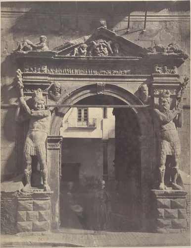 Zaragoza: Porta de los Gigantes by Charles Clifford, photograph, 1860