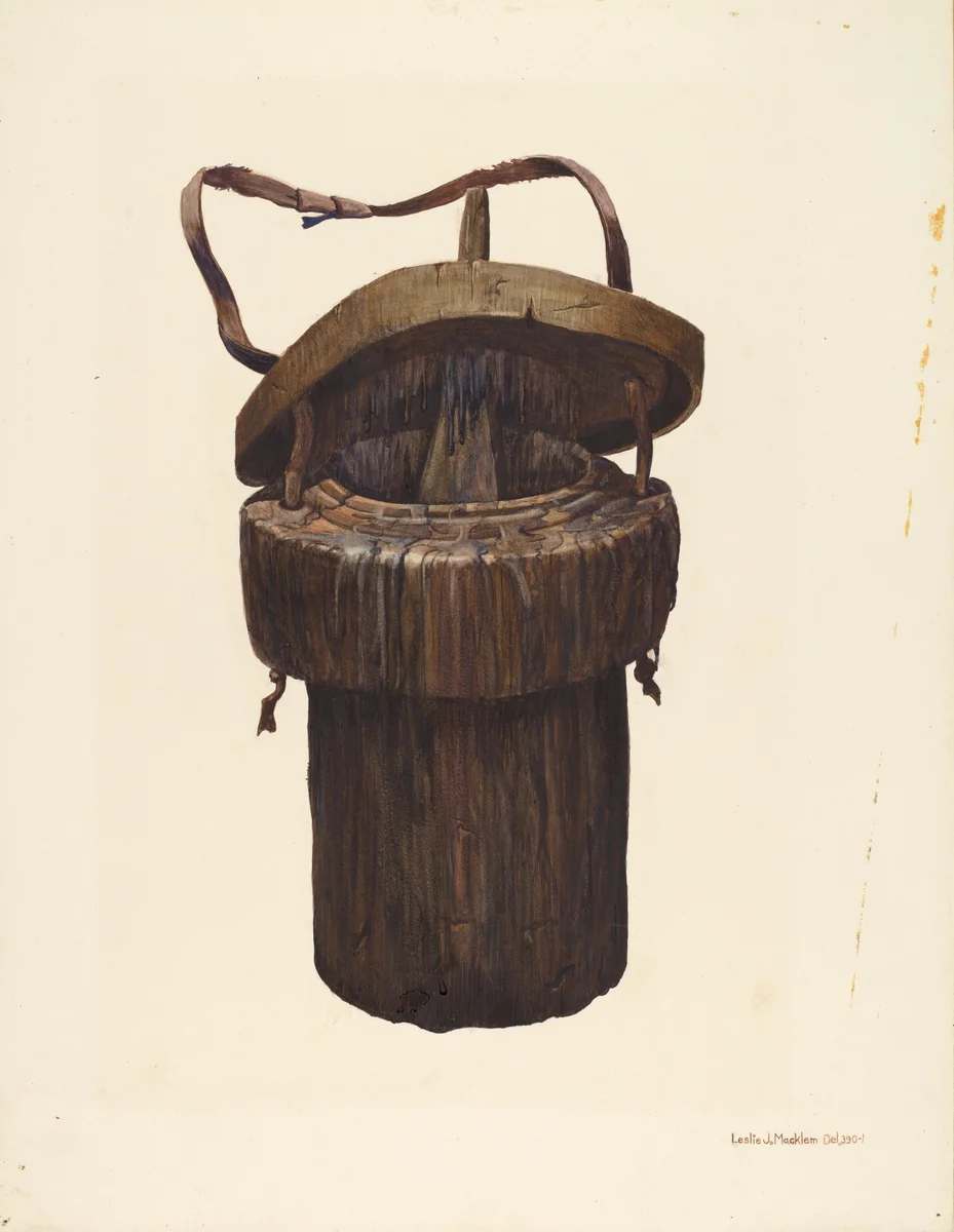 Bucket by Leslie Macklem, index of american design, 1939