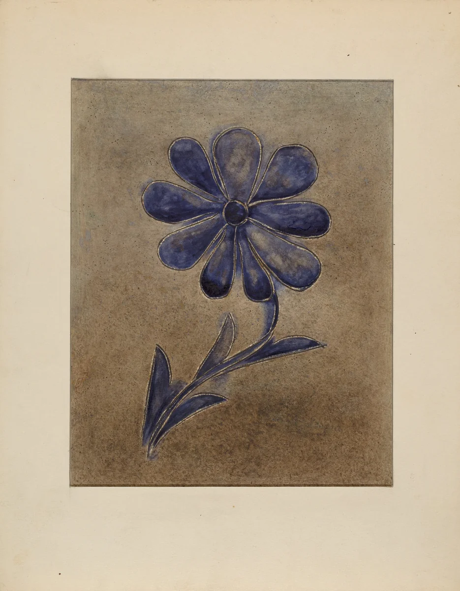 Jar by Yolande Delasser, index of american design, 1936