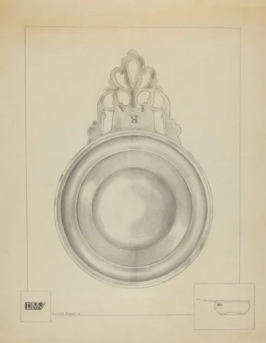 Silver Porringer by Hester Duany, index of american design, 1936