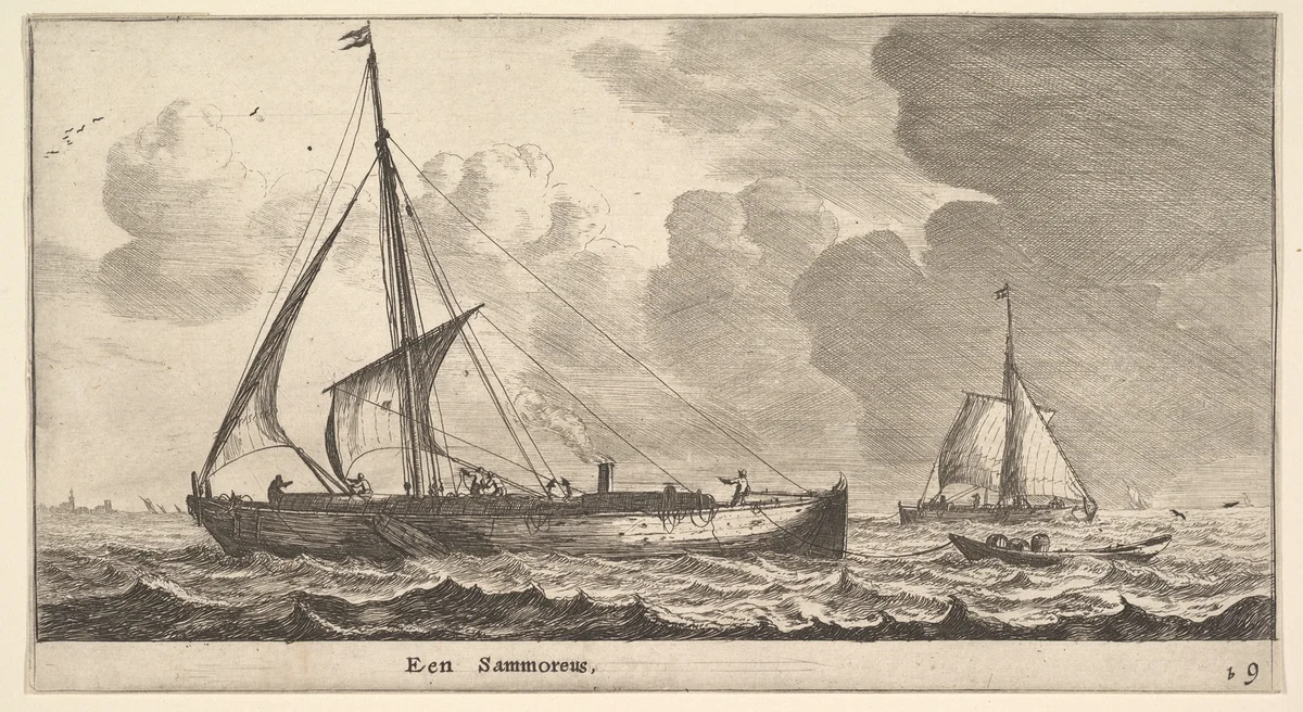 Een Samoureus by Reinier Nooms, print, 1635-1668