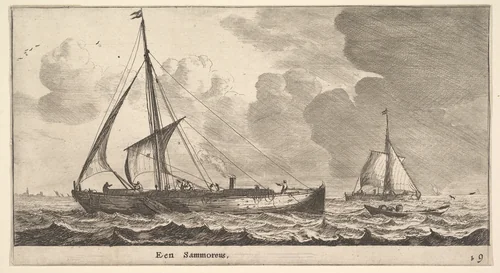 Een Samoureus by Reinier Nooms, print, 1635-1668