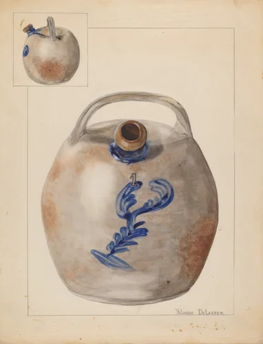 Harvester Jug by Yolande Delasser, index of american design, 1937