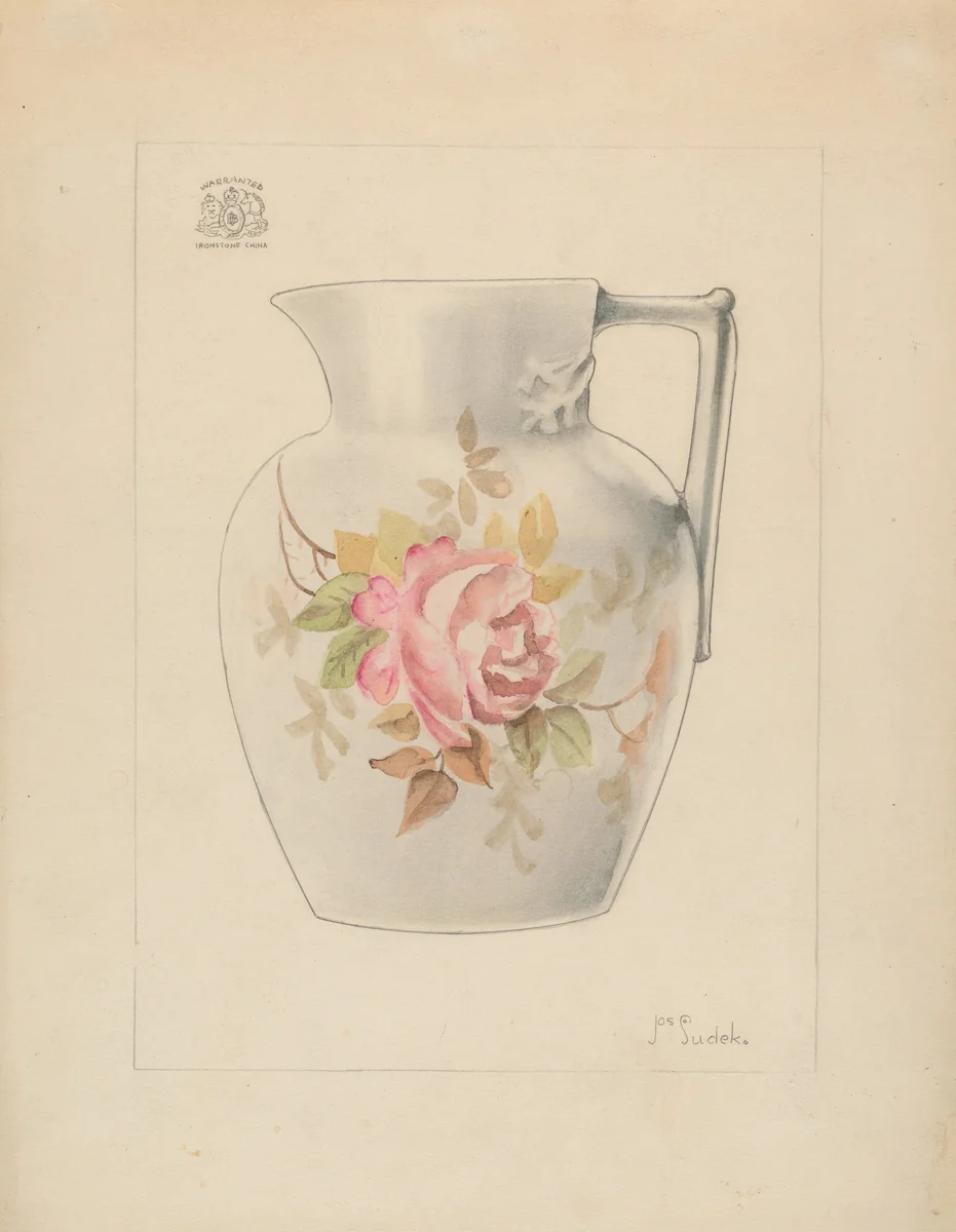 Pitcher by Joseph Sudek, index of american design, 1937