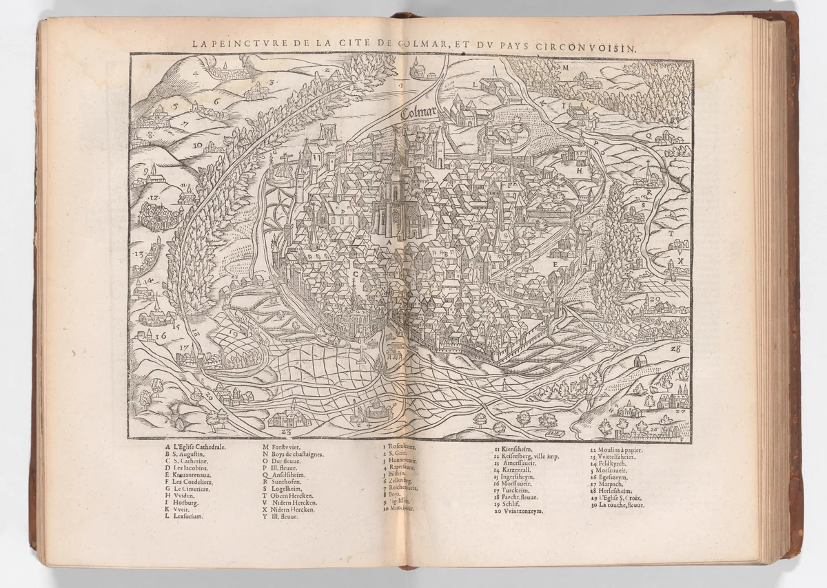 La cosmographie universelle de tout le monde, volume 1 by Sebastian Münster, book, 1575