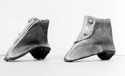 Doll's Shoes by United States, textile, 1801-1900