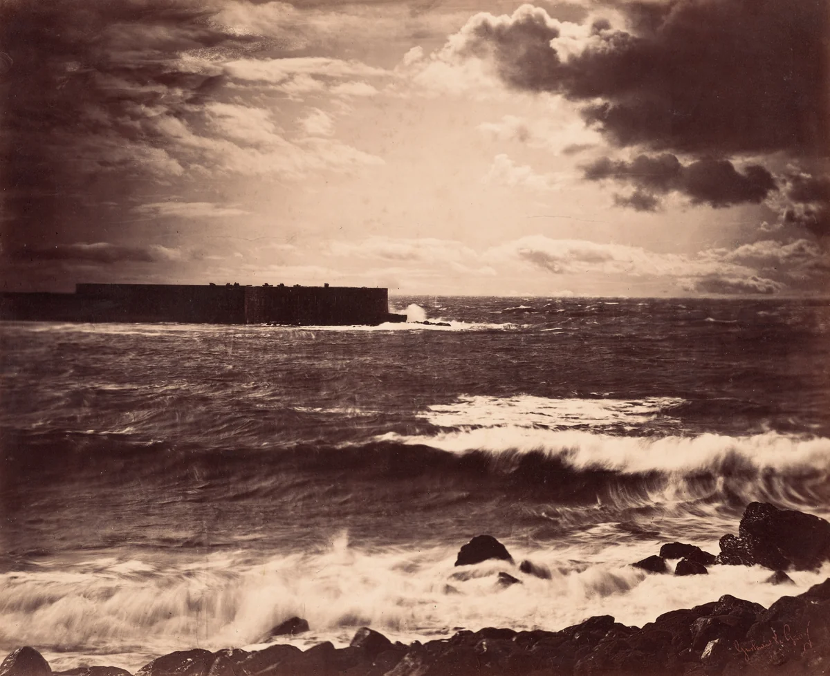The Great Wave, Sète by Gustave Le Gray, photograph, 1857