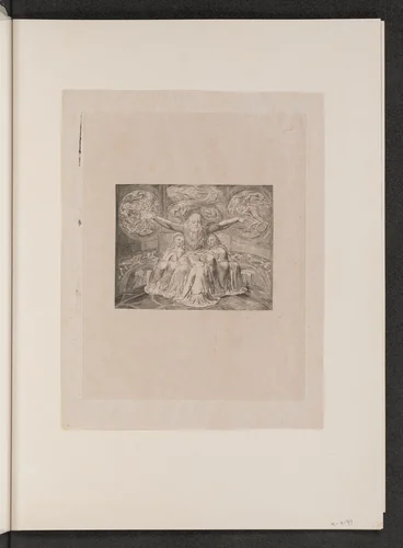 Job and His Daughters by William Blake, portfolio, 1825