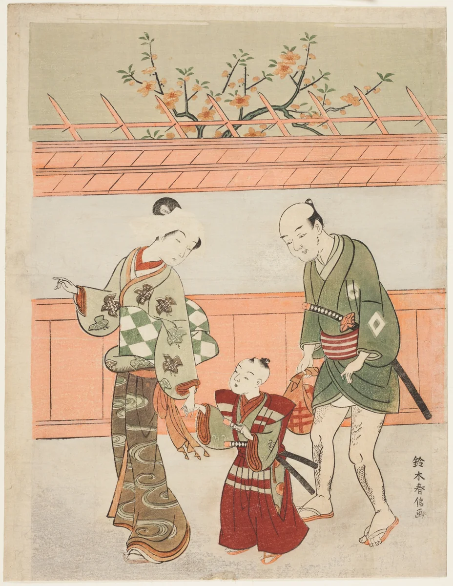 A Spring Outing by Suzuki Harunobu (鈴木春信), print, 1763-1770