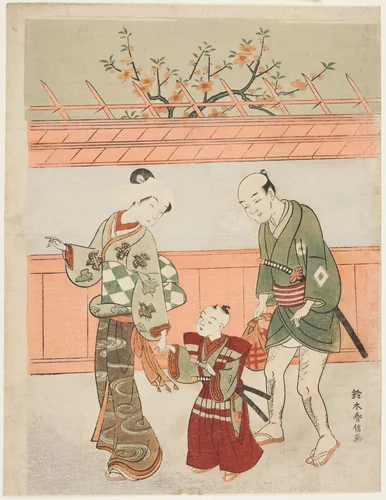 A Spring Outing by Suzuki Harunobu (鈴木春信), print, 1763-1770