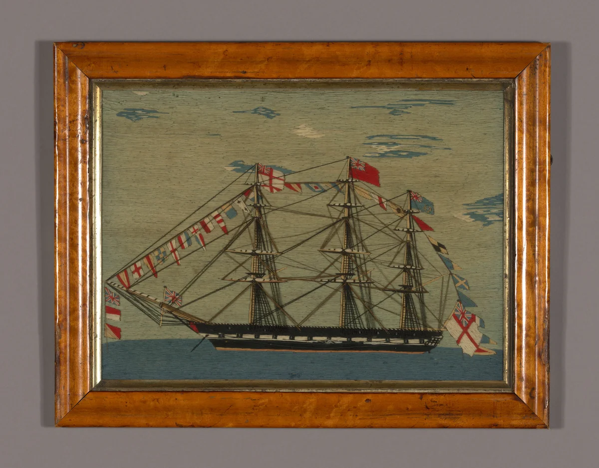Picture (Needlework) by England, textile, 1825-1875