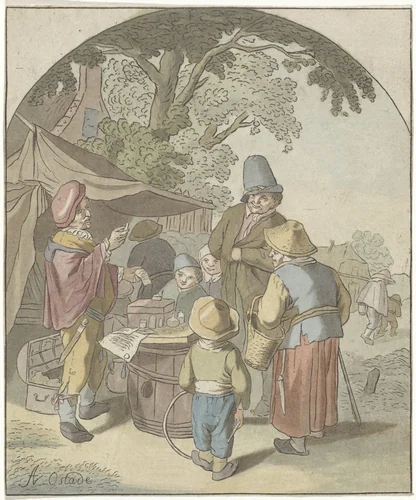 Kwakzalver by Bernhard Schreuder, print, 1767-1780