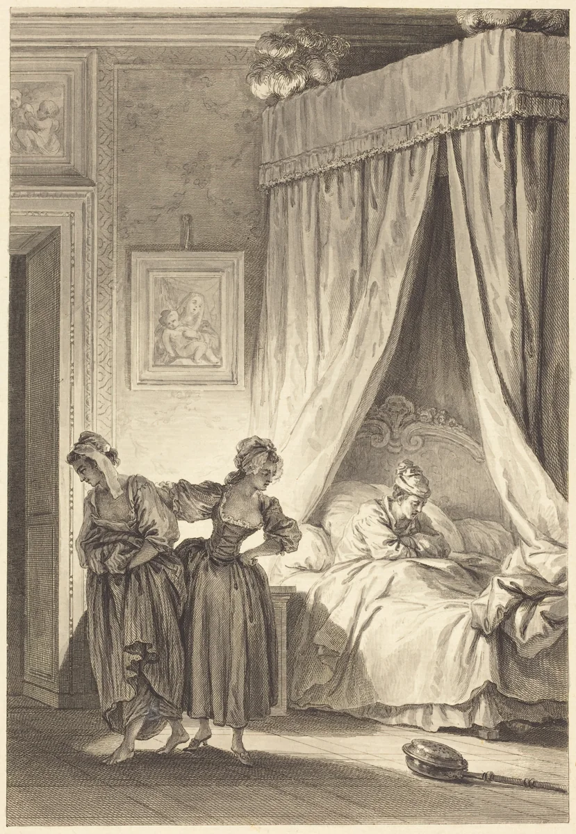 La gageure des trois commeres: La servante by Philippe Triere
Antoine-Jean Duclos
Jean Honoré Fragonard, print, 1756-1815