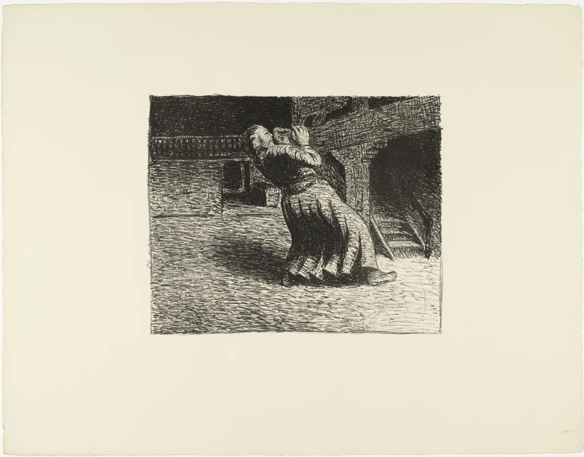 The Invisible 1 (Das Unsichtbare 1) from The Dead Day (Der tote Tag) by Ernst Barlach, print, 1910
