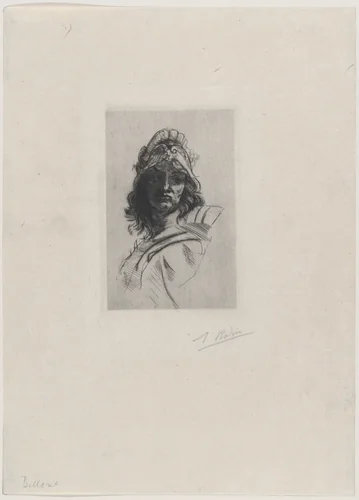 Bust of Bellona by Auguste Rodin, print, 1882-1885