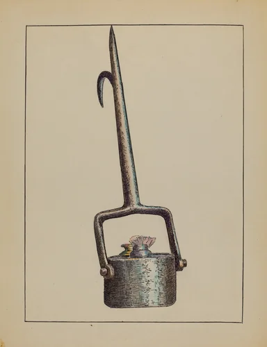 Lamp by Charlotte Winter, index of american design, 1936