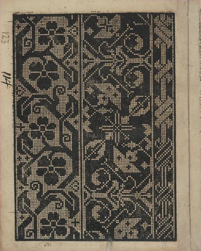 Libbretto nouellamete composto per maestro Domenico da Sera...lauorare di ogni sorte di punti, page 3 (verso) by Domenico da Sera, book, 1532