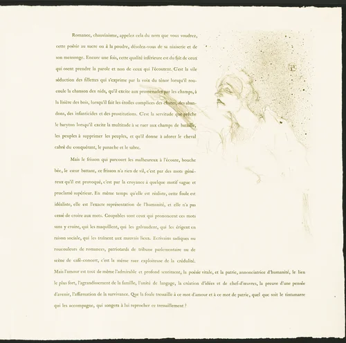 Yvette Guilbert by Henri de Toulouse-Lautrec, print, 1894