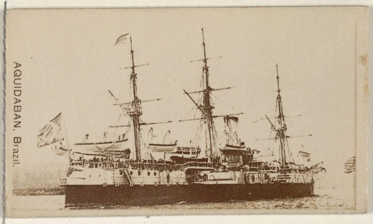 Aquidaban, Brazil, from the Famous Ships series (N50) for Virginia Brights Cigarettes by Allen & Ginter, photograph, 1895