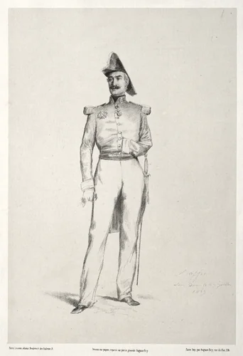 La Maréchal Baraquey d'Hilliers by Auguste Raffet, print, 1859