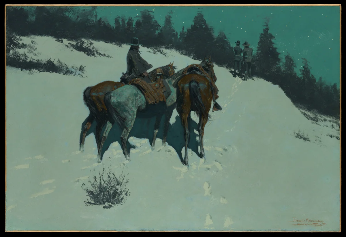 A Reconnaissance by Frederic Remington, artwork, 1902