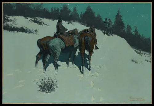 A Reconnaissance by Frederic Remington, artwork, 1902