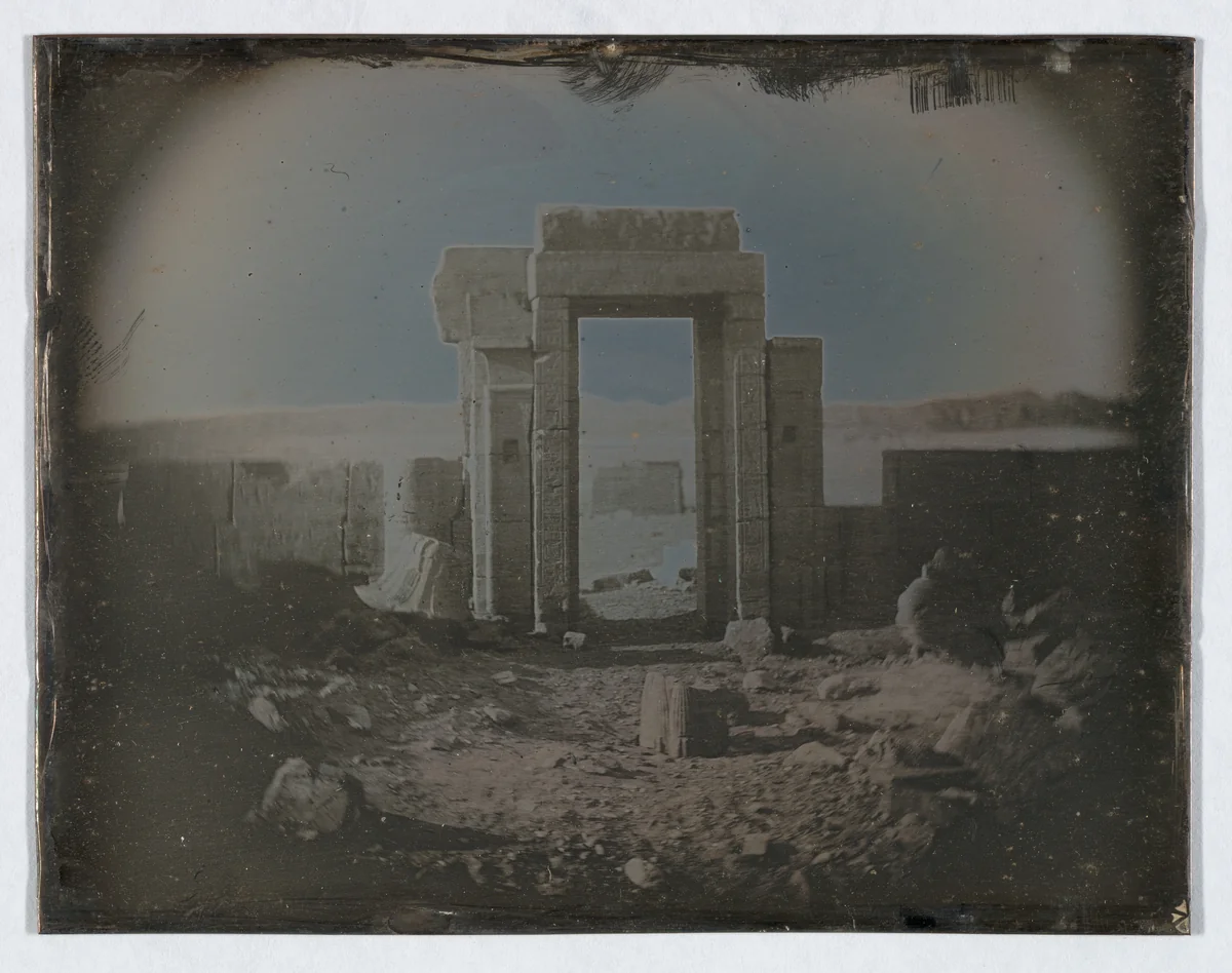 Temple of Horus, Edfu (167. ? Temple.) by Joseph-Philibert Girault de Prangey, photograph, 1844