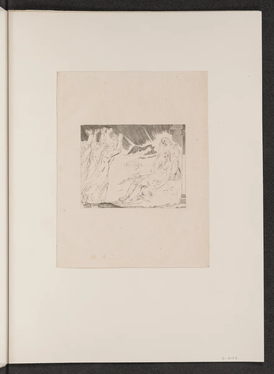 Job's Comforters by William Blake, portfolio, 1825