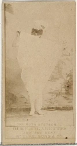 Ruth Stetson, from the Actors and Actresses series (N145-7) issued by Duke Sons & Co. to promote Duke Cigarettes by W. Duke, Sons & Co., photograph, 1880-1889