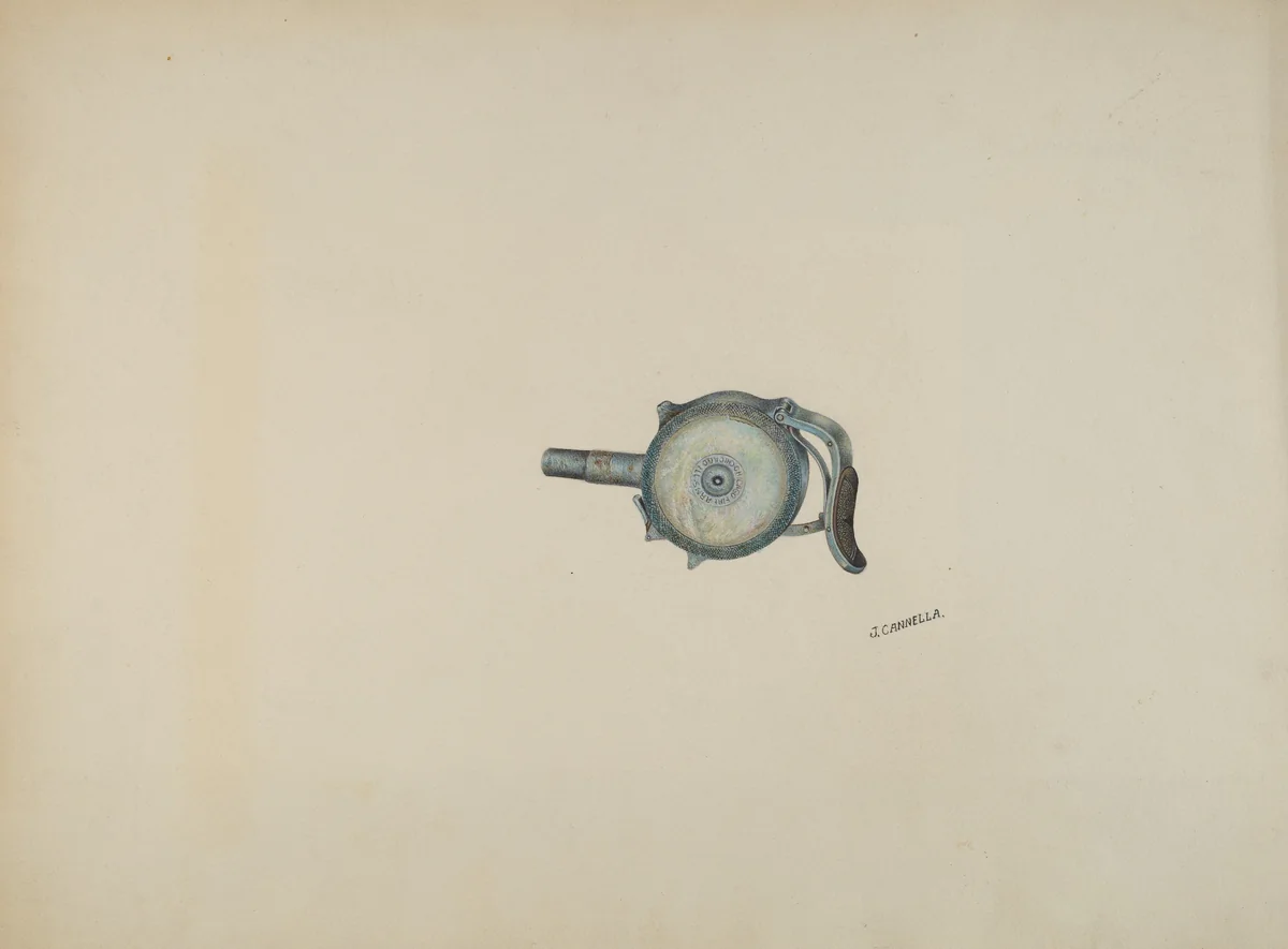 Center Fire Revolver by Joseph Cannella, index of american design, 1941