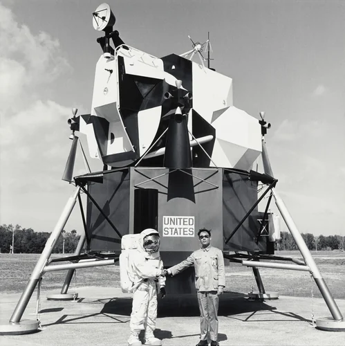 Cape Canaveral, Florida by Tseng Kwong Chi, photograph, 1985