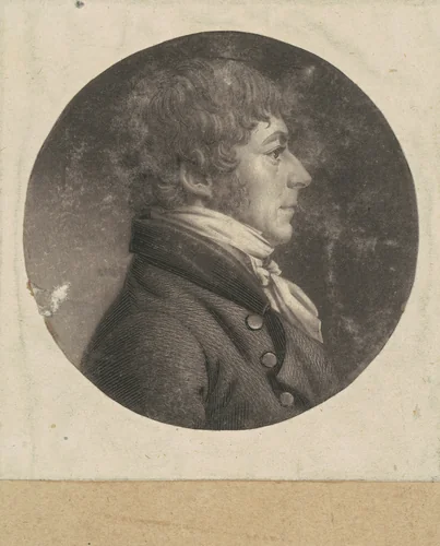 Unidentified Man by Charles B. J. Févret de Saint-Mémin, print, 1798-1803